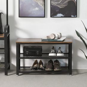 Industrial Design Shoe Bench & Shelf