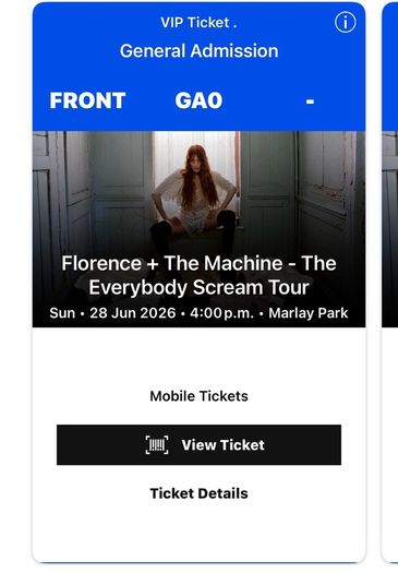 VIP Florence & The Machine