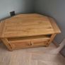 Solid Oak TV Corner unit Image 2