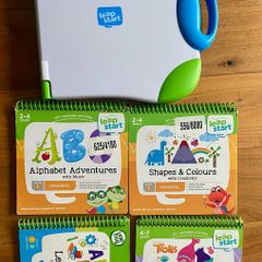 LeapFrog LeapStart Interactive Learning System Bundle with 4 activity books