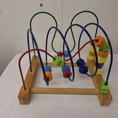 Childs wooden bead maze