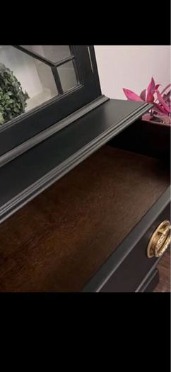 Black Elegant Living Room Cabinet Unit