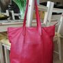 Red Leather Handbag Image 4