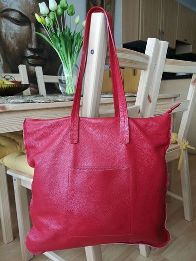 Red Leather Handbag