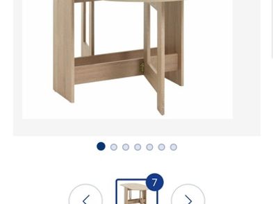 Jysk Folding Dining Table For Sale in Swords, Dublin from lisa.walsh.90475