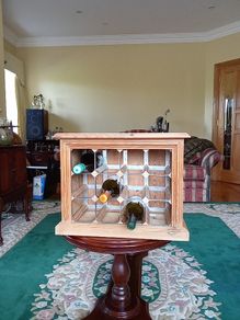 Solid Oak 12 Bottle Wine Rack. NOW REDUCED.