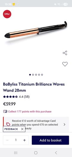 babyliss curling wand