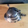 Antique silver cream jug with scalloped rim Image 7