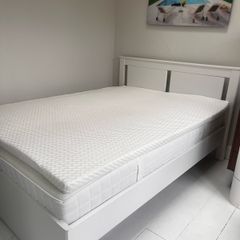 Double Bed with Mattress and Topper