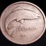 #480 - Ireland - 1935 - Florin - Silver - KM.7 Image 2