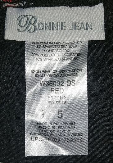 Bonnie Jean Vintage Girls Red Black Plaid Maxi Dress (5y)
