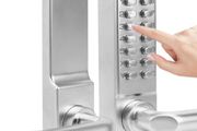 Mechanical Door Lock, Push Button Digital Code Keypad Keyless Entry Door Lock Zinc Alloy Home Security Door Handle Lock Waterproof (No Battery Required)