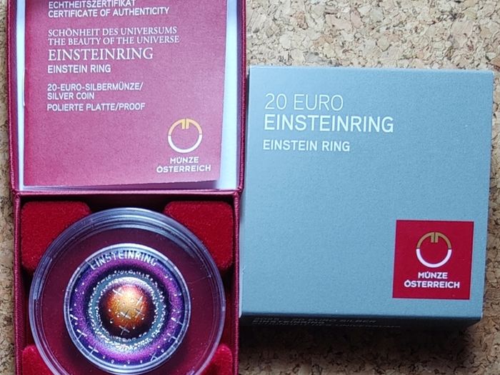 Austria 20 Euro Silver (.925) Proof Coin 2025 - Einstein Ring - The Beauty of the Universe