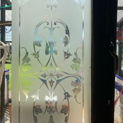 glass panel.