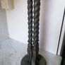 Vintage Genesis cold cast bronze 21 inch floor standing candle holder Image 4