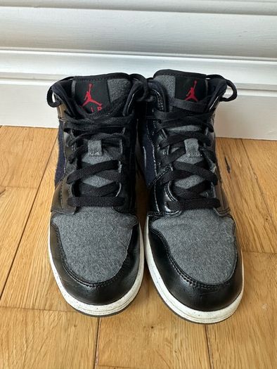 Grey & Black Nike Air Jordan Mid
