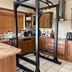 Heaviest (450kg Rated) Industrial Use Gym Squat Power Rack, Seriously Heavy With Accessories!!