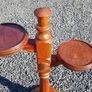 plant holder in hardwood (mahogany). Image 3