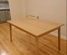 IKEA Extendable Dining Table Oak Wood