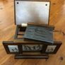 Vintage oak photo album memory box stores 63 photos Image 3