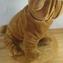 Large Keel Toys Shar Pei Dog 17 inch Simply Soft Collection Plush Stuffed Animal Toy Brown Wrinkly Puppy Image 3