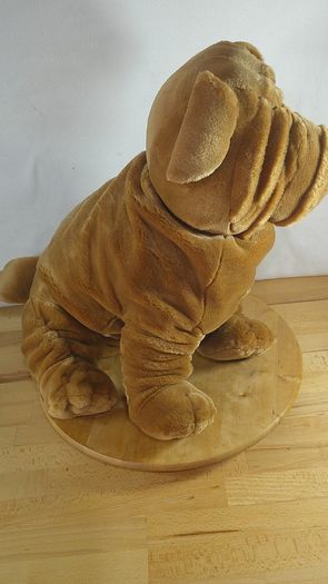 Large Keel Toys Shar Pei Dog 17 inch Simply Soft Collection Plush Stuffed Animal Toy Brown Wrinkly Puppy