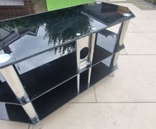 Glass TV stand