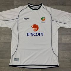 Vintage 2001 Umbro Ireland Away Jersey Shirt Mens XL