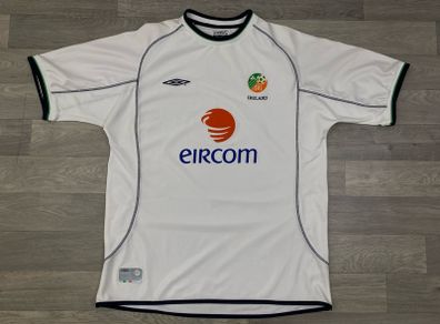 Vintage 2001 Umbro Ireland Away Jersey Shirt Mens XL