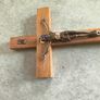 Wood Crucifix, Wall Cross from Holy Land, Bethlehem & Jerusalem Image 7