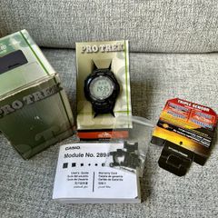Casio Pro Trek PRG-80YT Titanium Solar Watch - Full Set