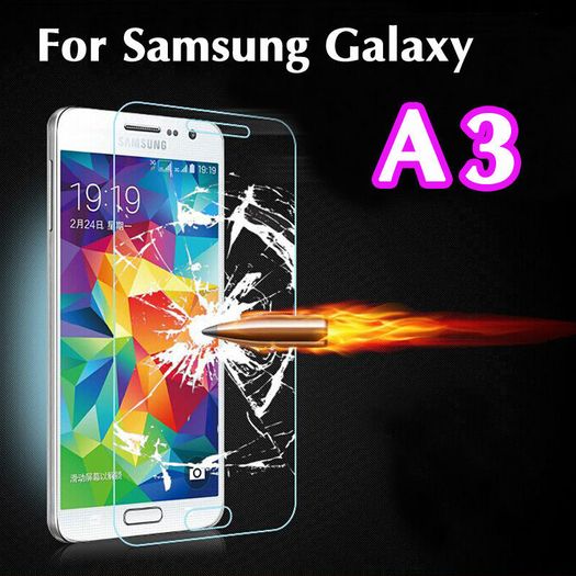 100% Genuine Tempered Glass 9H Screen Protector For Samsung Galaxy A3