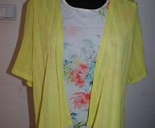 Bonmarche 2 in1 yellow floral top size UK18 EU46 Perfect condition Postage included