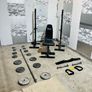 Home Gym Set Weights Barbell Barbell Dumbbells Rack Stands Bench Gym Belt Image 5