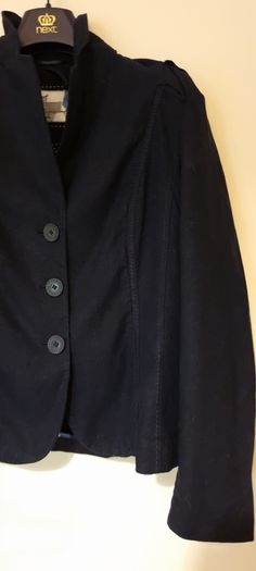 Per Una Navy Pure Linen Blazer S12