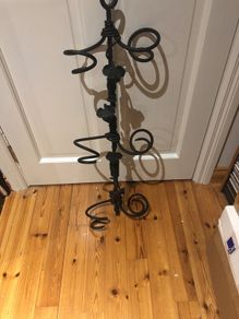 Black iron 6 Wine Bottle  Holder