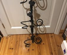 Black iron 6 Wine Bottle  Holder