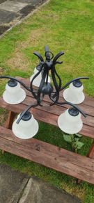 Black Chandelier - E27 bulb sockets