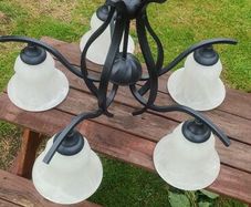 Black Chandelier - E27 bulb sockets
