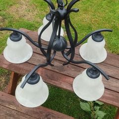 Black Chandelier - E27 bulb sockets