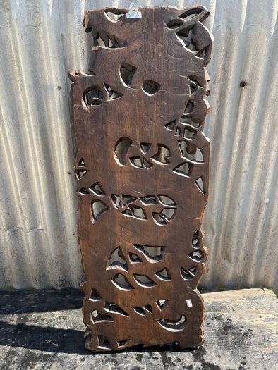 Carved hardwood gilt Dragon wall hanging