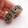 Handmade Green Ceramic Bracelet Image 4