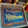 Vintage Budweiser Clydesdale pub mirror Image 5