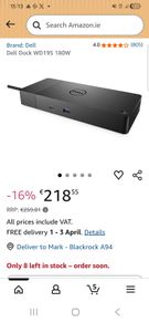 Dell WD19S 180W Docking Station