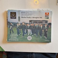 Wexford Youths Football Programmes. 2007/8 Season. 5 in Total.