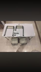 Camping Table Set with 4 Chairs