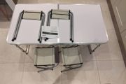 Camping Table Set with 4 Chairs