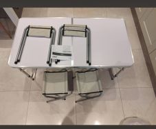 Camping Table Set with 4 Chairs