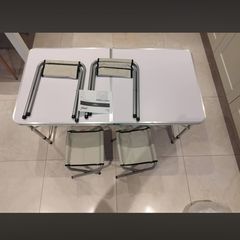 Camping Table Set with 4 Chairs