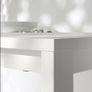 White dining table 125x74 cm Image 3